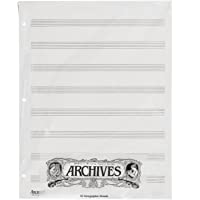 Los mejores  - DAddario X8S - Papel pautado (50 páginas de 8 pentagramas)